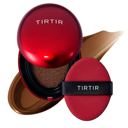 TIRTIR Red Cushion Foundation Mask Fit Full Coverage Weightless Skin Fit Satin Glow Finish Buildable