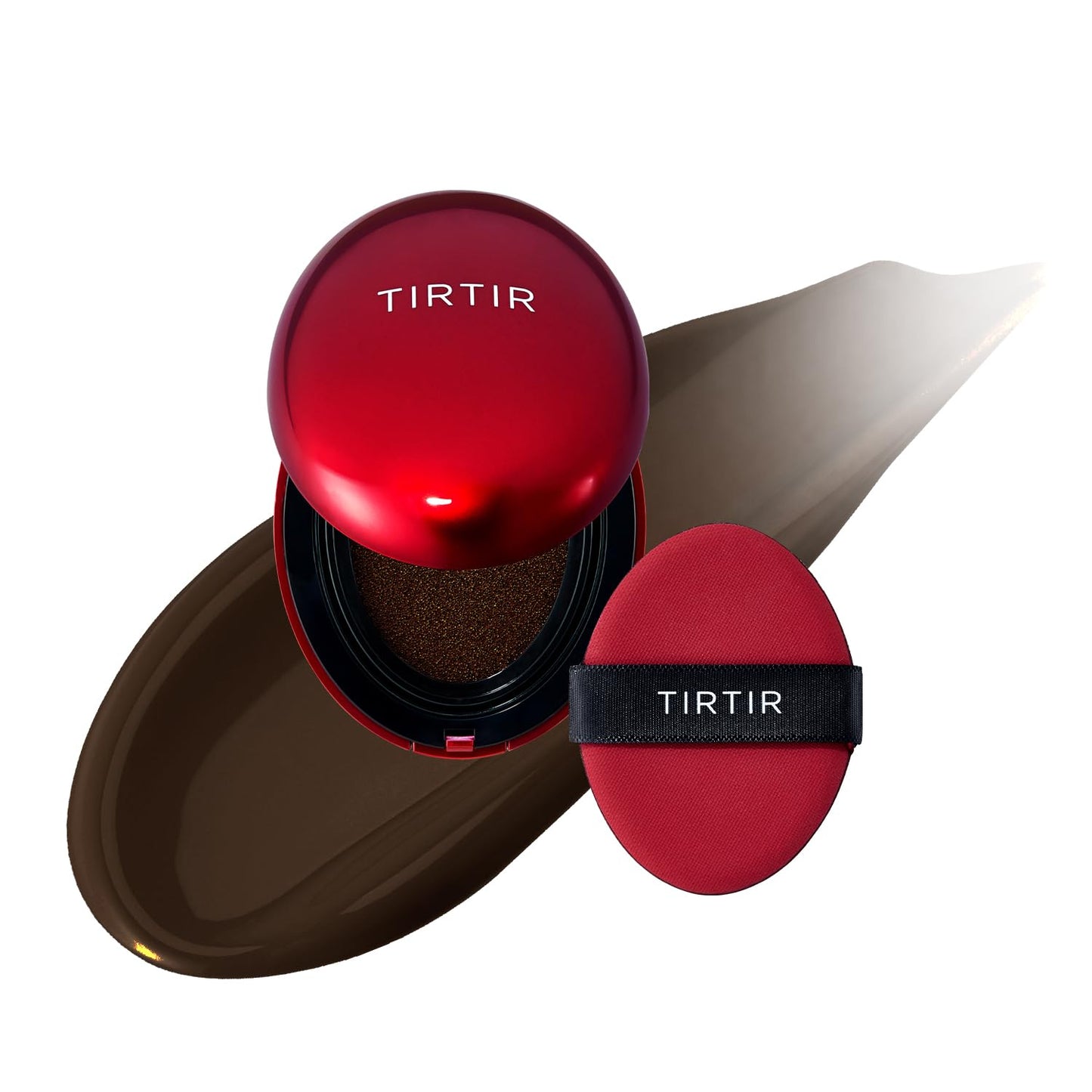 TIRTIR Red Cushion Foundation Mask Fit Full Coverage Weightless Skin Fit Satin Glow Finish Buildable