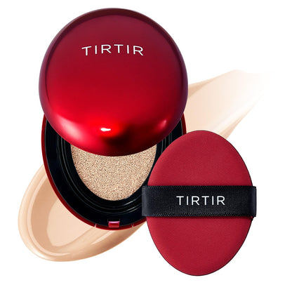 TIRTIR Red Cushion Foundation Mask Fit Full Coverage Weightless Skin Fit Satin Glow Finish Buildable