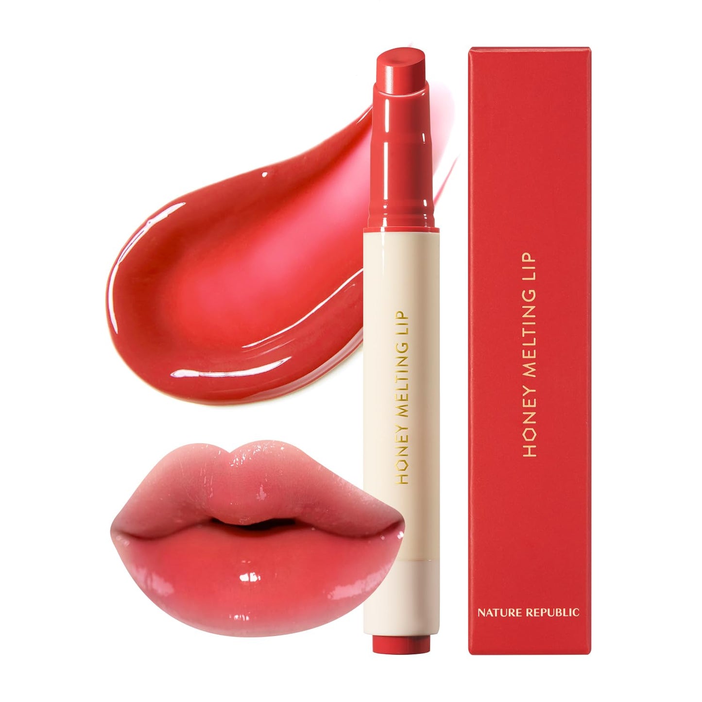 HONEY MELTING LIP (00 CHAI MILK TEA) SOFT LIP STICK Hydrating Gloss, Moisturizing Balms, Sheer Tint, Shine & Nude, Glowy Finish, Korean Make Up