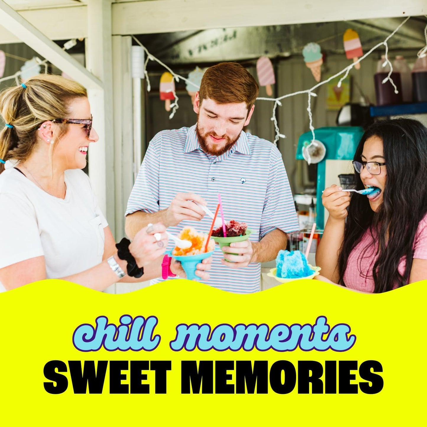 S777 Snow Cone and Shaved Ice Machine with Blade Adjustment Knob and 5 Reusable Plastic Ice Mold Cups. Great for Granitas, Seltzers, Italian Soda and More 120V, Matte Black