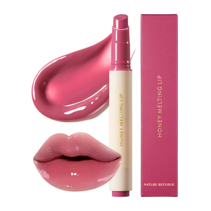 HONEY MELTING LIP (00 CHAI MILK TEA) SOFT LIP STICK Hydrating Gloss, Moisturizing Balms, Sheer Tint, Shine & Nude, Glowy Finish, Korean Make Up