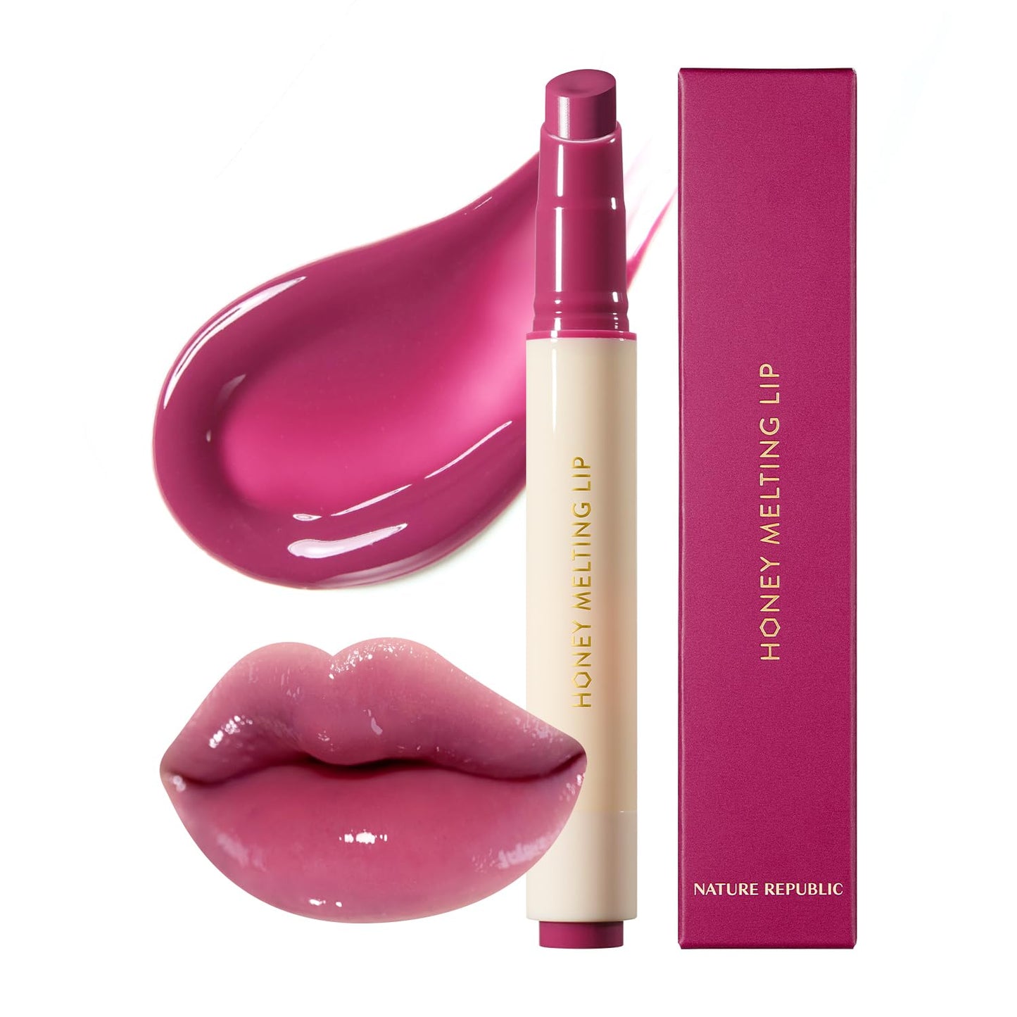 HONEY MELTING LIP (00 CHAI MILK TEA) SOFT LIP STICK Hydrating Gloss, Moisturizing Balms, Sheer Tint, Shine & Nude, Glowy Finish, Korean Make Up
