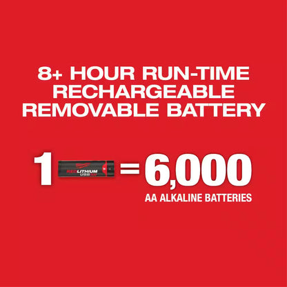 Green 100 Ft. 3-Point Rechargeable Laser Level with REDLITHIUM Lithium-Ion USB Battery and Charger