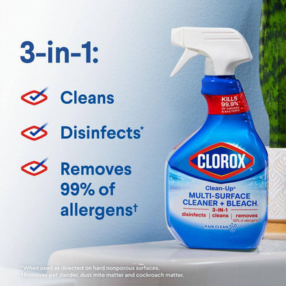 Clean-Up 32 Oz. Rain Clean Scent All-Purpose Cleaner with Bleach Spray (3-Pack)