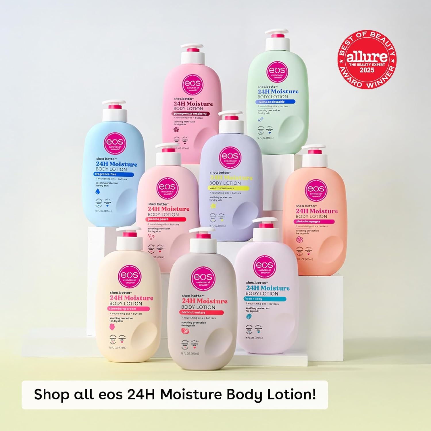 Shea Better Body Lotion Vanilla Cashmere, 24-Hour Moisture Skin Care, Lightweight & Non-Greasy, Natural Shea, Vegan, Vanilla Body Lotion, 16 Fl Oz