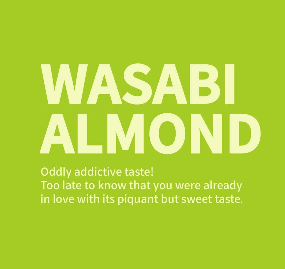 Gilim  Korean Seasoned Almonds (Wasabi, 1 X 210 Gram Pack)