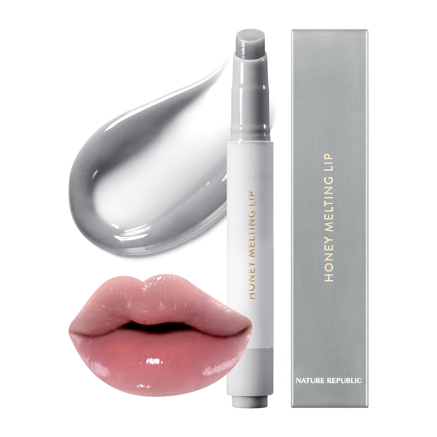 HONEY MELTING LIP (00 CHAI MILK TEA) SOFT LIP STICK Hydrating Gloss, Moisturizing Balms, Sheer Tint, Shine & Nude, Glowy Finish, Korean Make Up