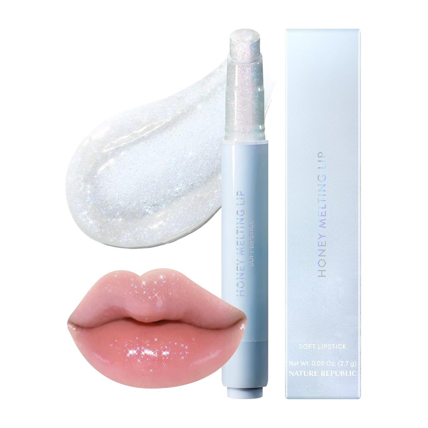 HONEY MELTING LIP (00 CHAI MILK TEA) SOFT LIP STICK Hydrating Gloss, Moisturizing Balms, Sheer Tint, Shine & Nude, Glowy Finish, Korean Make Up