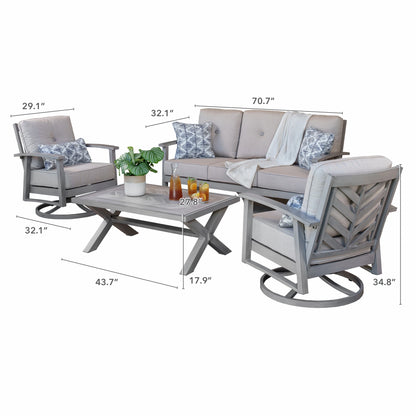 SunVilla Harrington 4-piece Outdoor Patio Seating Set