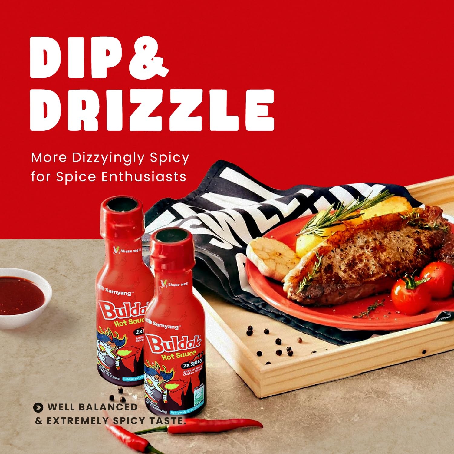 2Xbuldak Korean Spicy Hot Chicken Flavor Sauce 7Oz (Pack of 1)