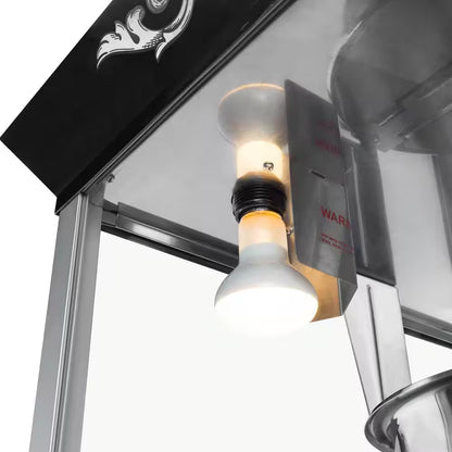 Hot and Fresh 8 Oz. Black Countertop Popcorn Machine
