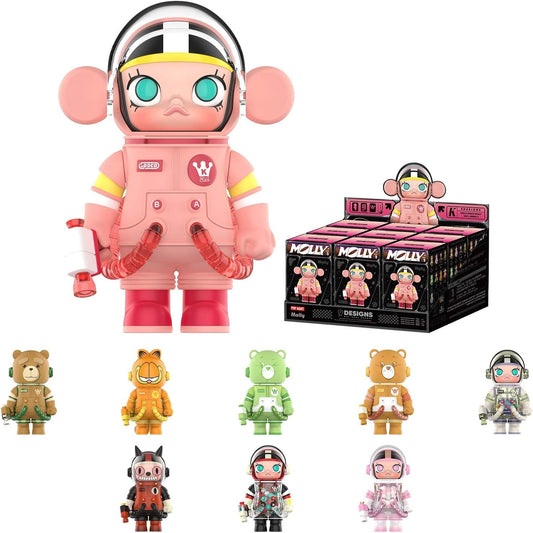MEGA Space Molly 100% Series 3, Molly Blind Box Figures, Random Design Action Figures Collectible Toys Home Decorations, Holiday Birthday Gifts for Boys and Girls, Whole Set