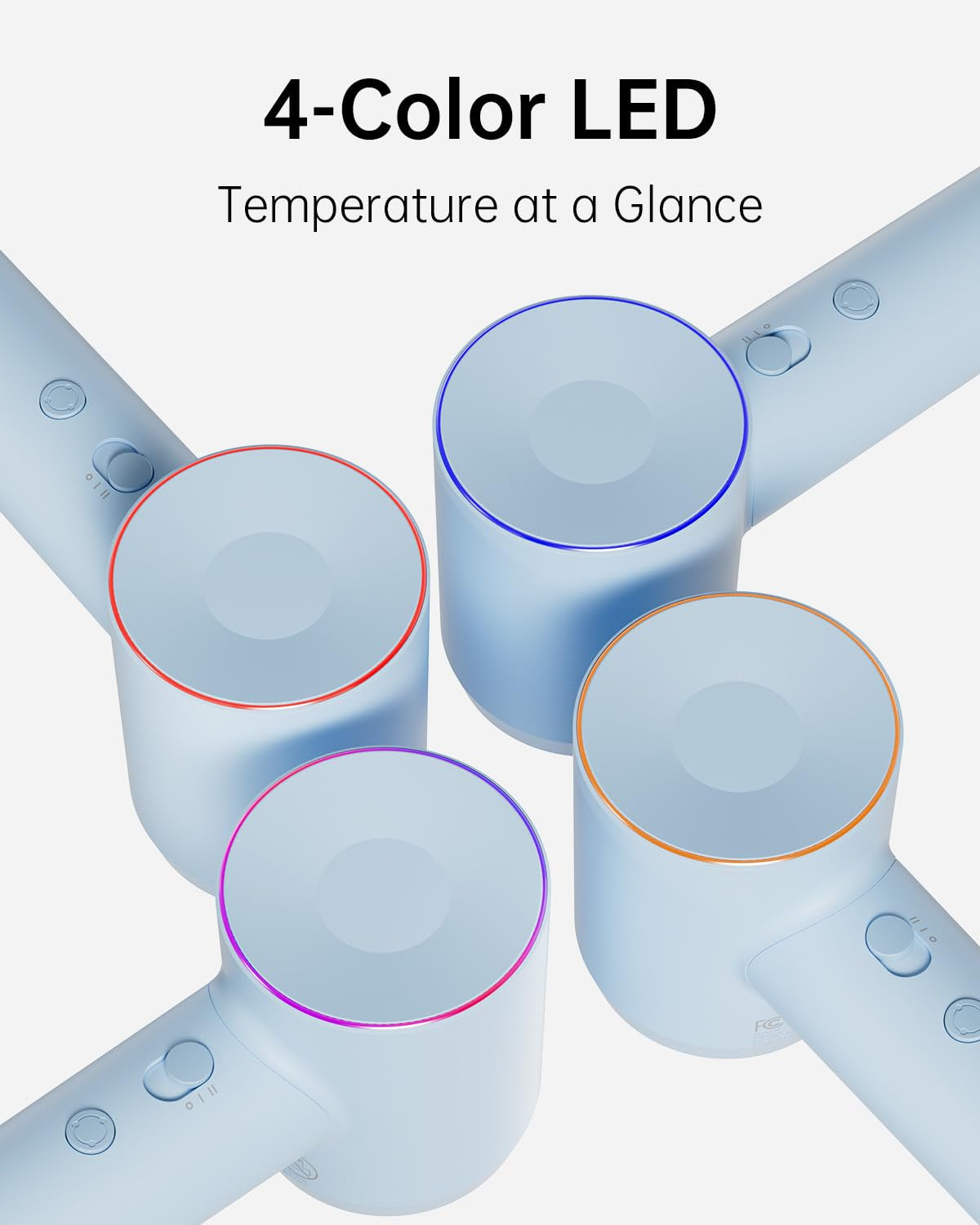 Hair Dryer SE, 200 Million Negative Ionic Blow Dryer with 105,000 RPM Brushless Motor 1400W Powerful Fast Drying High-Speed Low Noise Hairdryer with Magnetic Attachments