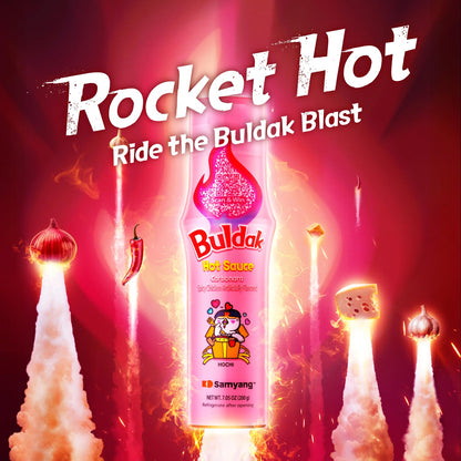 Buldak Hot Sauce - Carbonara, Korean Spicy Hot Chicken Carbonara Flavor Sauce [5.57 Fl Oz (200G) X 2 Pack]