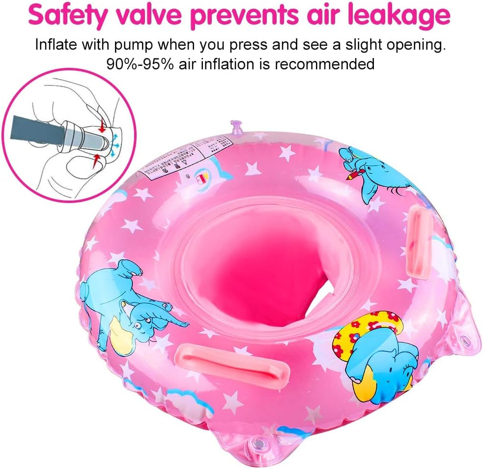 Baby Swimming Float, Inflatable Swimming Ring with Float Seat for 6 Months-6 Years Children