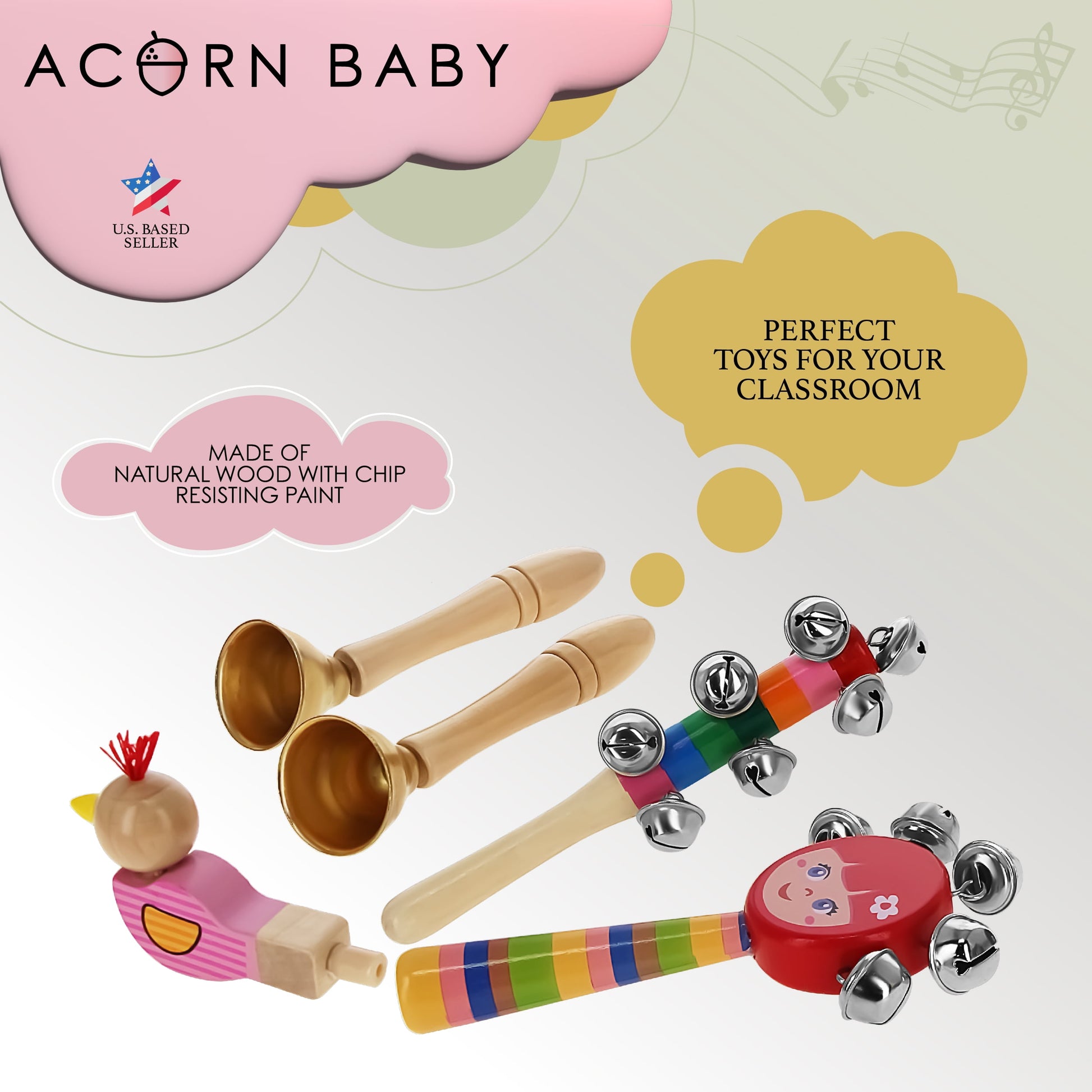 Music Instrument Set - Toy Musical Instruments 28Pc Percussion Set
