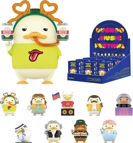 DUCKOO Music Festival Series Blind Box Figures, Random Design Action Figures Collectible Toys Home Decorations, Holiday Birthday Gifts for Girls and Boys, Whole Set