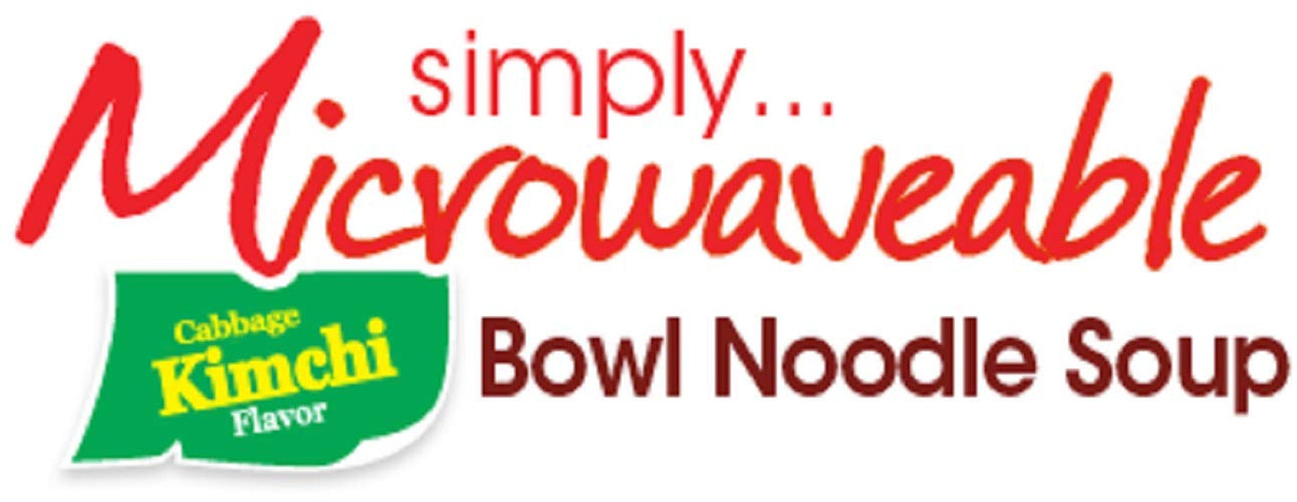 Ramen Noodles, Gourmet Instant Ramen Bowl, Premium Microwavable Noodle Soup, Kimchi, 3.03 Ounce (Pack of 12)