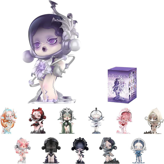 SKULLPANDA the Sound Series Figures, SKULLPANDA Blind Box Figures, Random Design Action Figures Collectible Toys Home Decorations, Holiday Birthday Gifts, Single Box