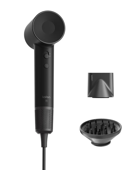 Hair Dryer SE, 200 Million Negative Ionic Blow Dryer with 105,000 RPM Brushless Motor 1400W Powerful Fast Drying High-Speed Low Noise Hairdryer with Magnetic Attachments