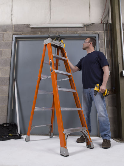 12-Foot Fiberglass Step Ladder, 300-Pound Load Capacity, Type IA, FS1512