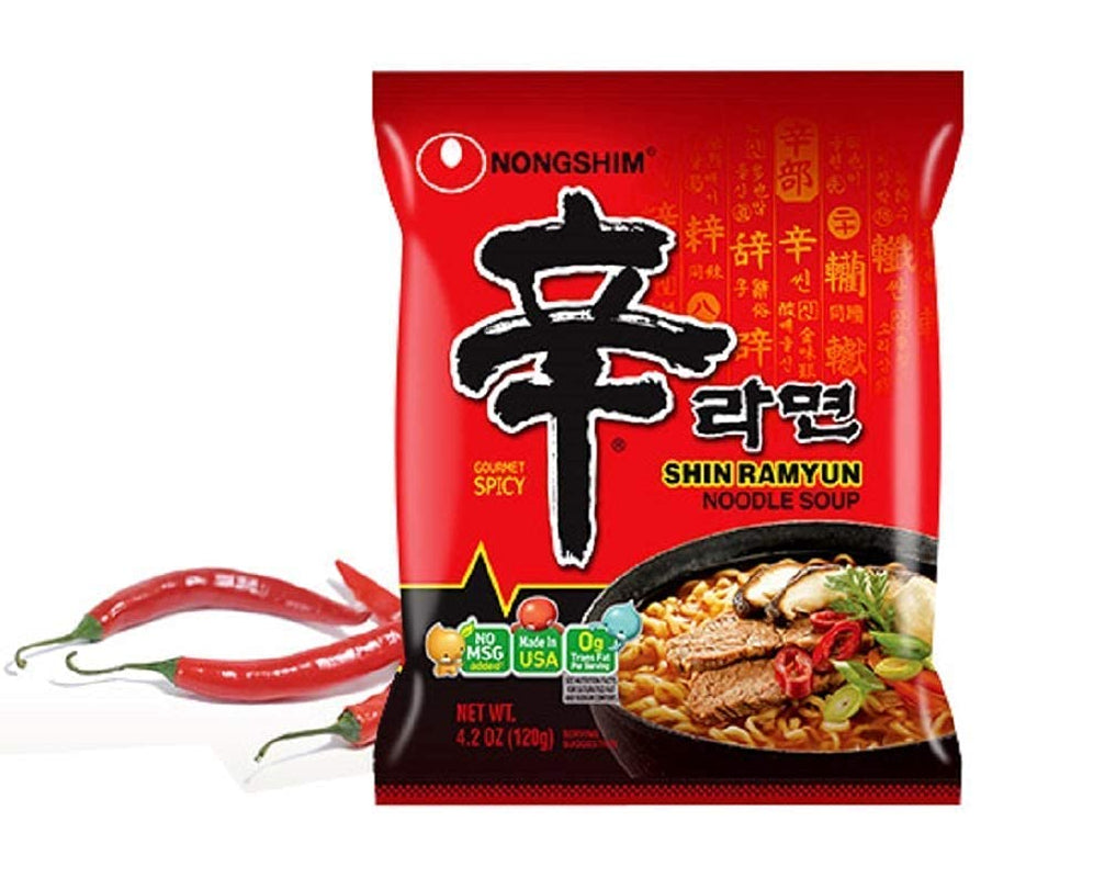 Shin Ramyun Noodle Soup, Gourmet Spicy, 4.2 Ounce (16 Pack)