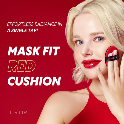 Mask Fit Red Cushion Foundation | Full Coverage, Weightless, Skin Fit, Satin Glow Finish, Korean Makeup, Beauty, Tattoo Cover Up, Buildable (#23N Sand, 0.63 Fl Oz)