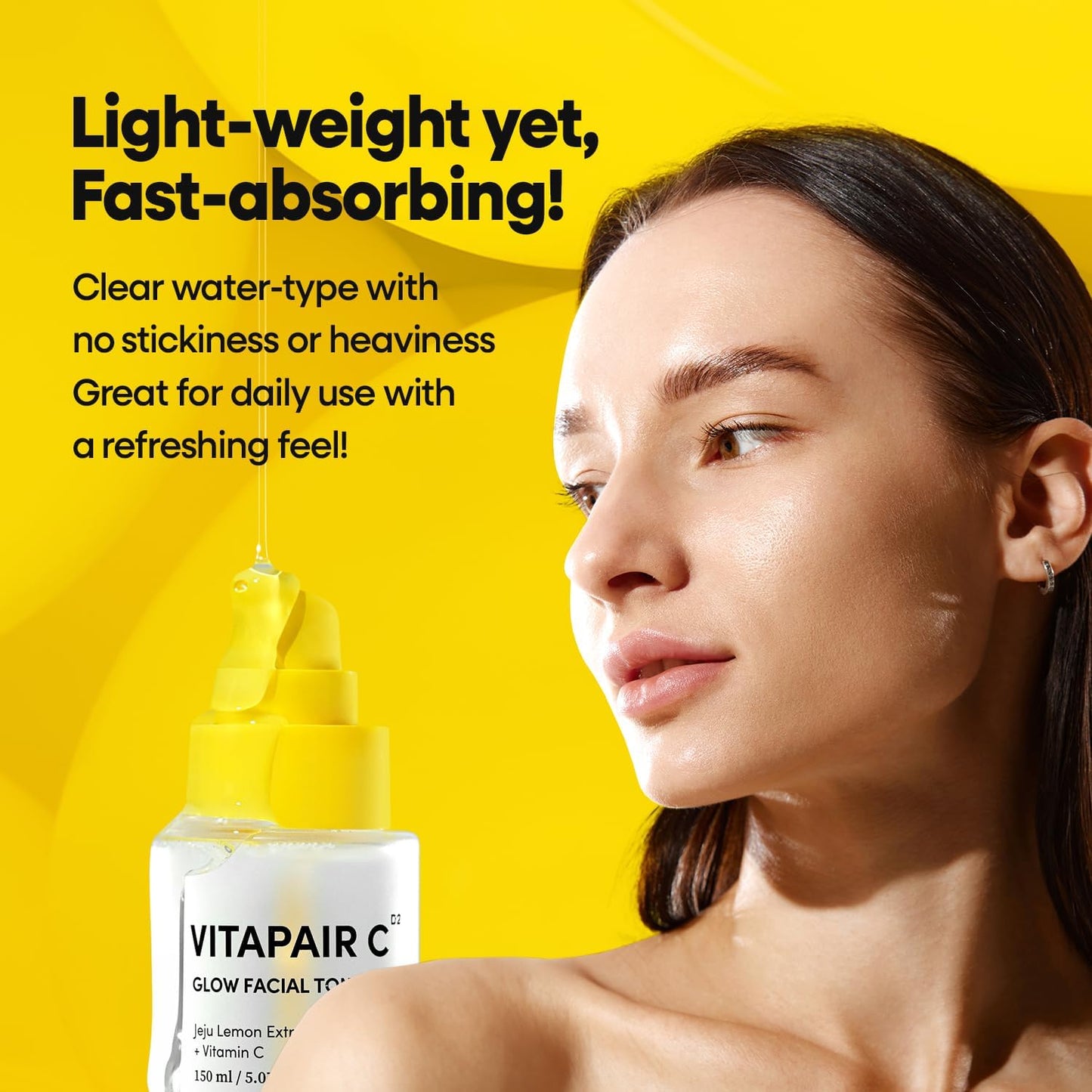 Vitapair C Glow Facial Toner - Vitamin Toners for Face, Hydrating Skin Care for Women, Niacinamide Korean Skincare, Clean, Clear Moisturizing, Gentle Natural Beauty, 150Ml / 5.07 Fl Oz