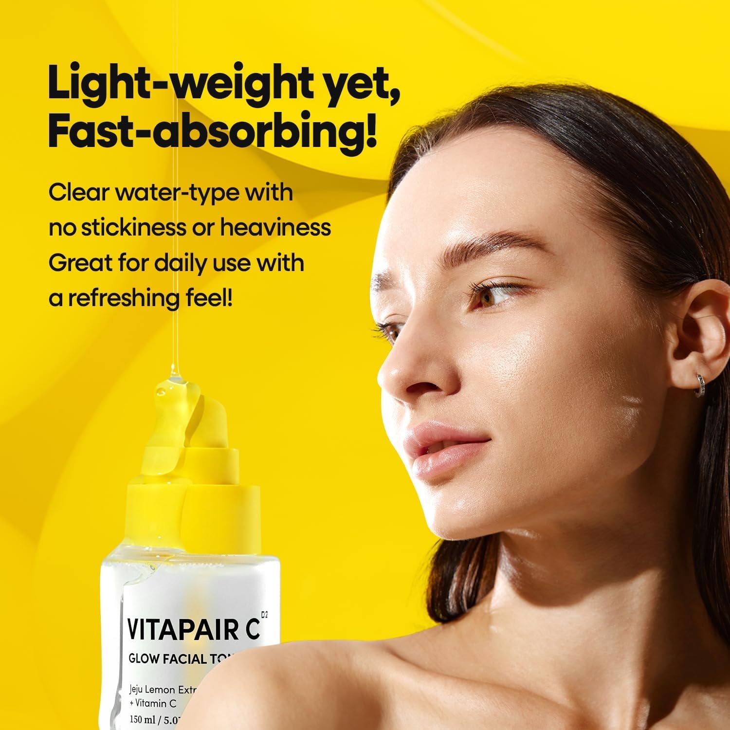 Vitapair C Glow Facial Toner - Vitamin Toners for Face, Hydrating Skin Care for Women, Niacinamide Korean Skincare, Clean, Clear Moisturizing, Gentle Natural Beauty, 150Ml / 5.07 Fl Oz