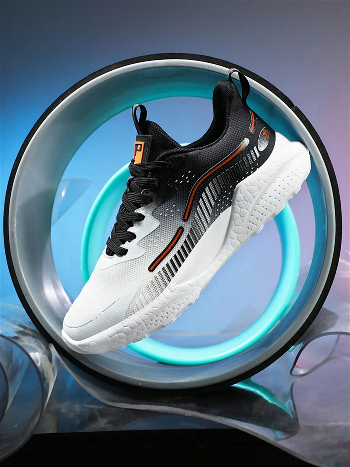 Unisex Casual Knitted Running Shoes, Thick Outsole and Elevated Height, Korean Design for Couple