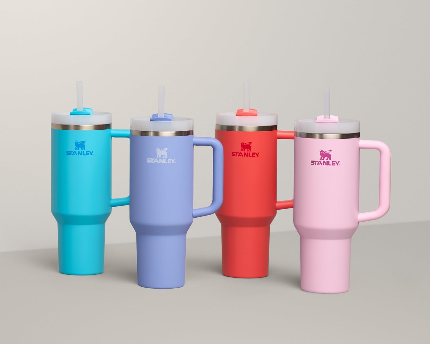 Quencher H2.0 Tumbler with Handle and Straw 30 Oz | Flowstate 3-Position Lid | Cup Holder Compatible for Travel | Insulated Stainless Steel Cup | Bpa-Free | Cherry Blossom
