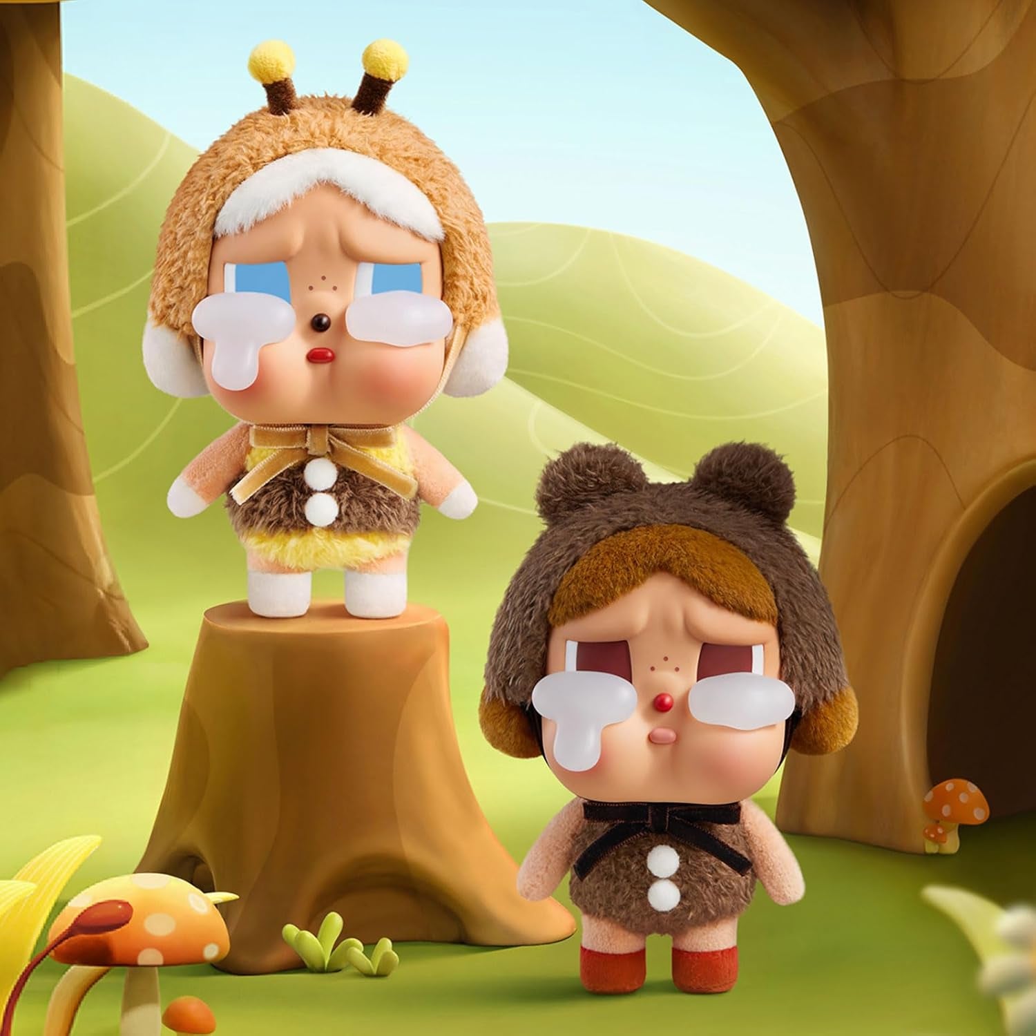 Crybaby Tears Factory Series - Vinyl Face Plush Blind Box, Random Design Action Figures Collectible Toys Home Decorations, Holiday Birthday Gifts, Single Box