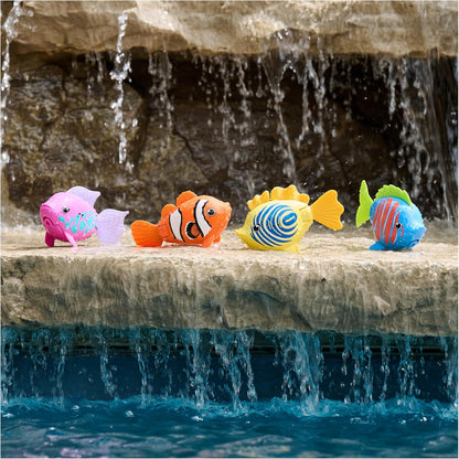 Rainbow Reef Fish Toy, Kids Swimming Accessories & Water Toys, Learn to Swim Pool Toys for Kids Ages 5 & Up, Batteries Included, Guppie Goldberg