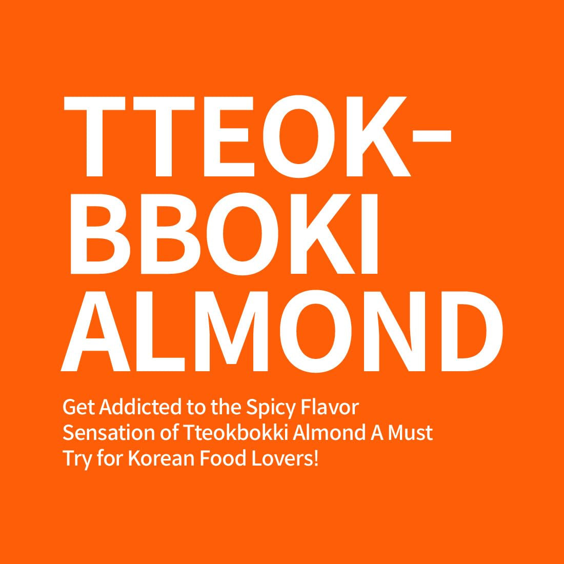 [Official Gilim ] Korean Seasoned Spicy Tteokbokki Almonds Nut Snack, Korean Rice Cake Chili Sauce | School, Work, Travel Snack | Pre-Workout Snack | Asian Snacks (Toppoki, 1 X 120 Gram Pack)