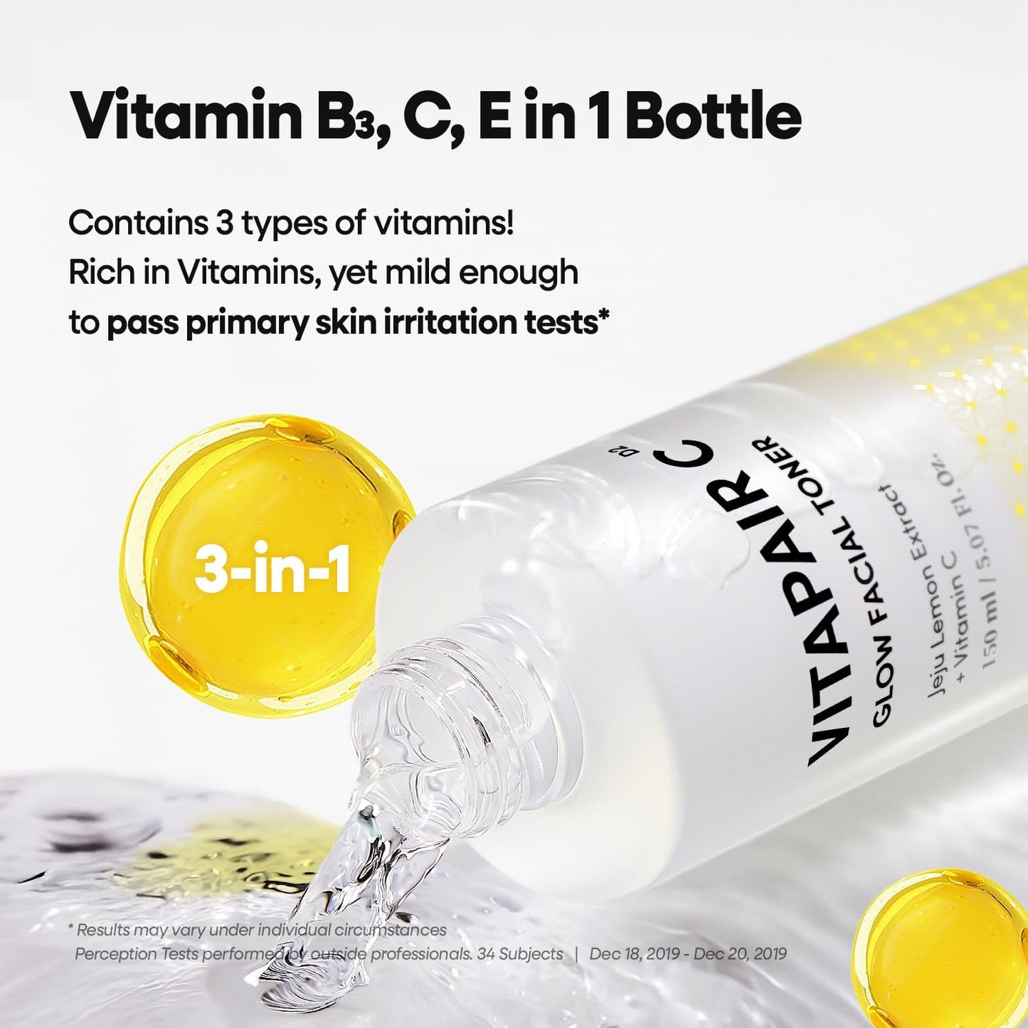 Vitapair C Glow Facial Toner - Vitamin Toners for Face, Hydrating Skin Care for Women, Niacinamide Korean Skincare, Clean, Clear Moisturizing, Gentle Natural Beauty, 150Ml / 5.07 Fl Oz