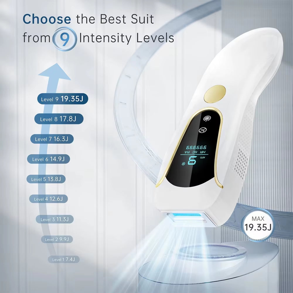 Professional 3 in 1 IPL Laser Hair Removal Machine 999,999 Flash Portable Ice Cooling IPL Hair Removal Device for Home Use