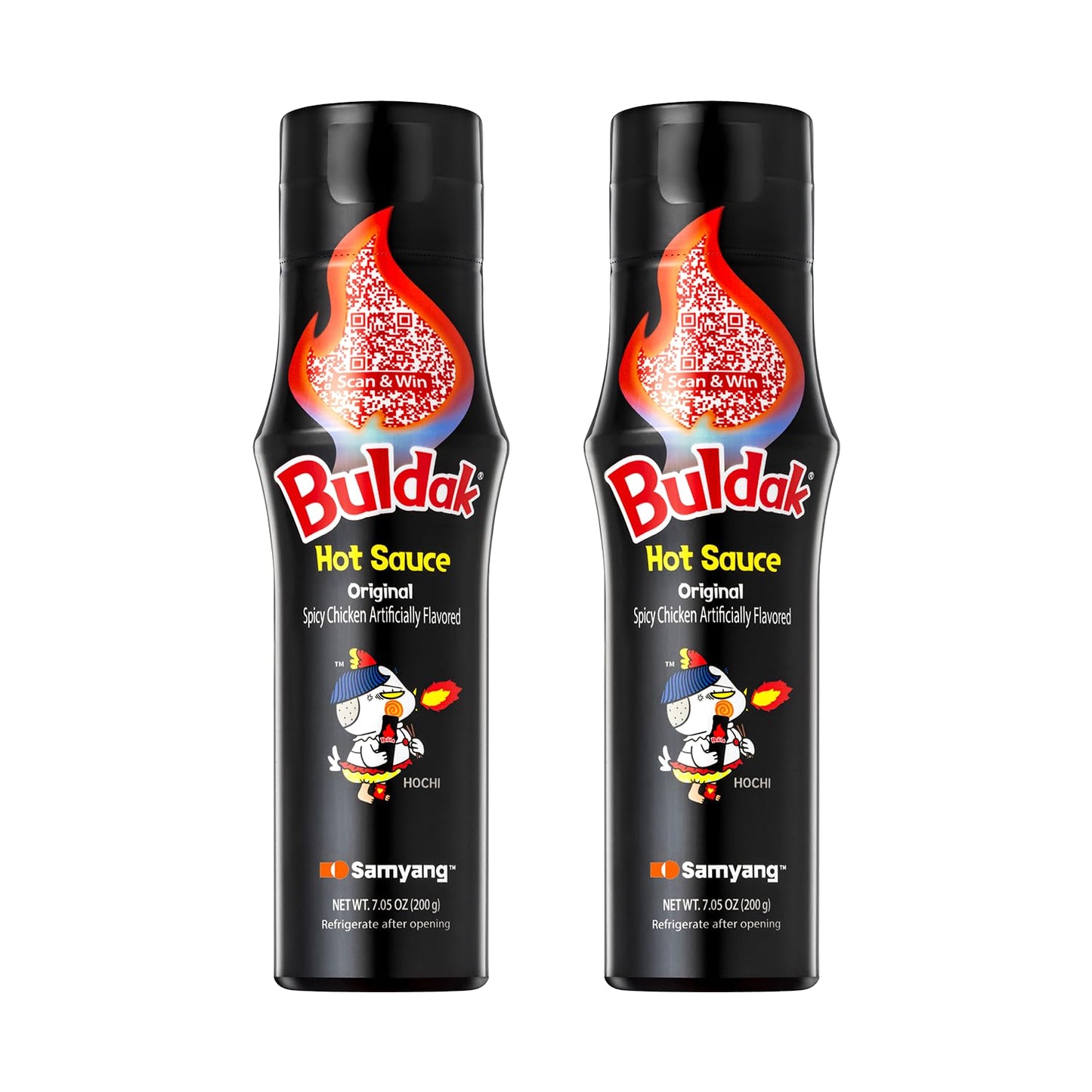 Buldak Hot Sauce - Original, Korean Spicy Hot Chicken Flavor Sauce [5.57 Fl Oz (200G) X 2 Pack]