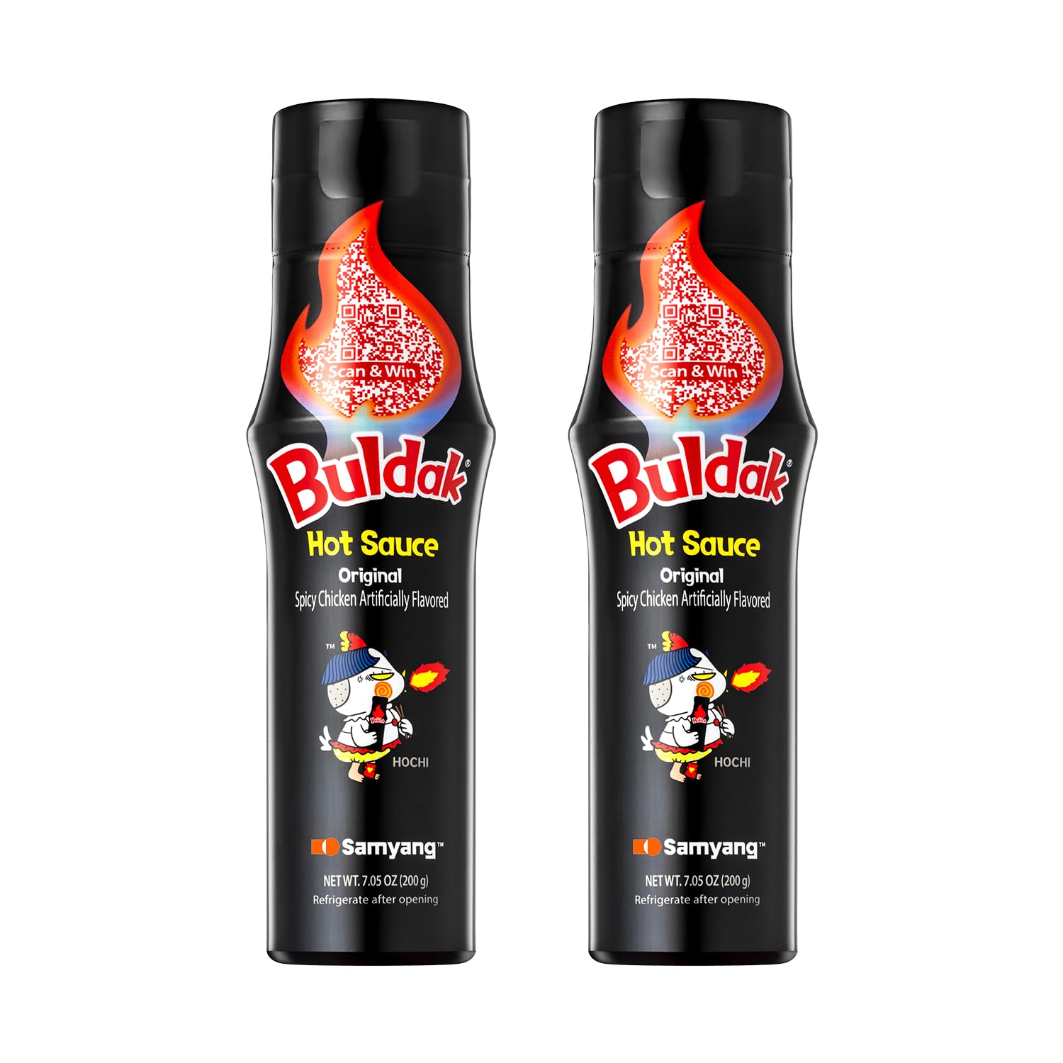 Buldak Hot Sauce - Original, Korean Spicy Hot Chicken Flavor Sauce [5.57 Fl Oz (200G) X 2 Pack]