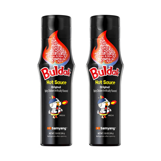 Buldak Hot Sauce - Original, Korean Spicy Hot Chicken Flavor Sauce [5.57 Fl Oz (200G) X 2 Pack]