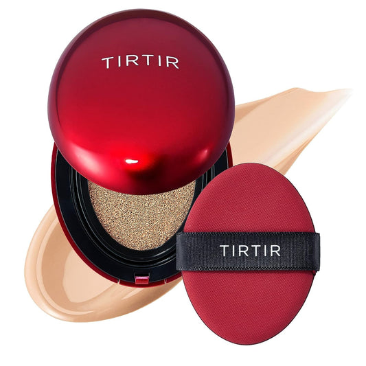 Mask Fit Red Cushion Foundation | Full Coverage, Weightless, Skin Fit, Satin Glow Finish, Korean Makeup, Beauty, Tattoo Cover Up, Buildable (#23N Sand, 0.63 Fl Oz)