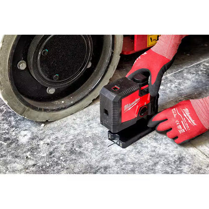 Green 100 Ft. 3-Point Rechargeable Laser Level with REDLITHIUM Lithium-Ion USB Battery and Charger