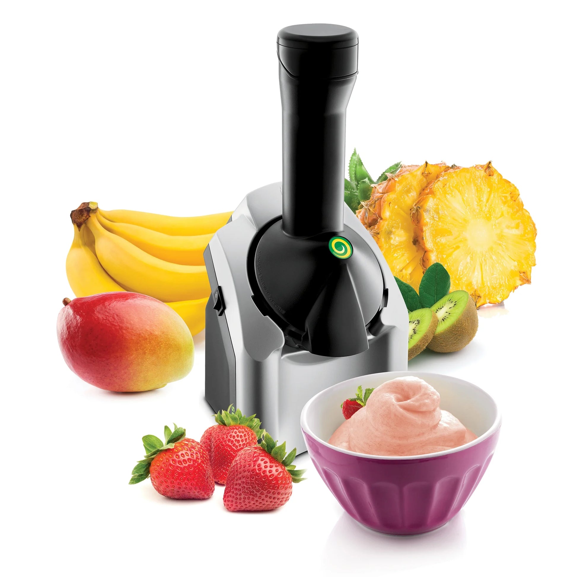 902 Classic Original Healthy Dessert Fruit Soft Serve Maker in Silver