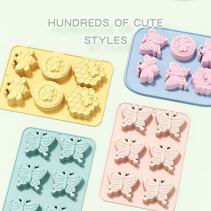 Butterfly Fondant Cake Decorating Tools Handmade Chocolate Bakeware Dessert Decoration Cookie Bee Cake Mold Kitchen Accessories