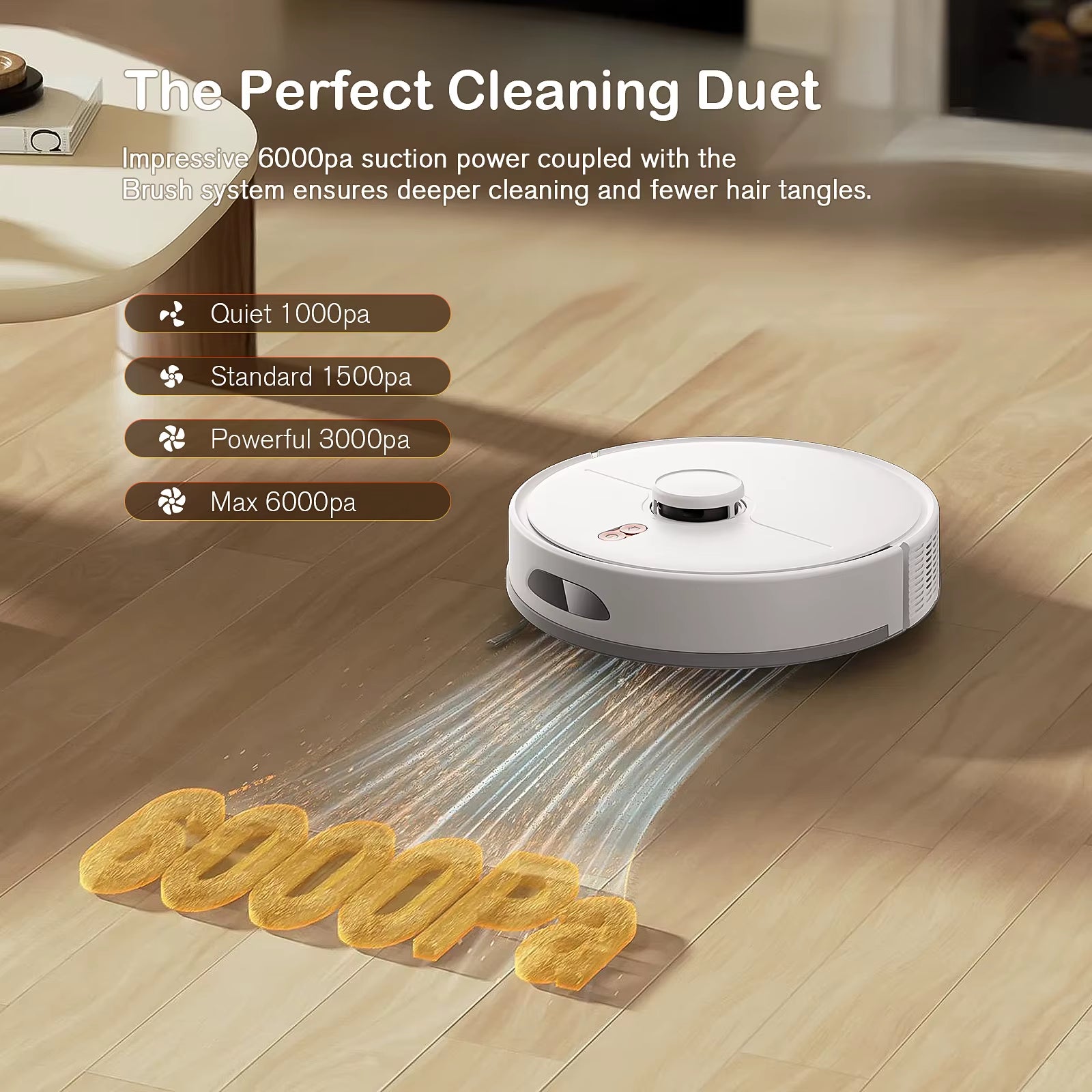 3-In-1 Sweeping Mopping Pet Grooming Robot Vacuum Cleaner with Lidar Navigation App & Voice Control Aspiradora Robot