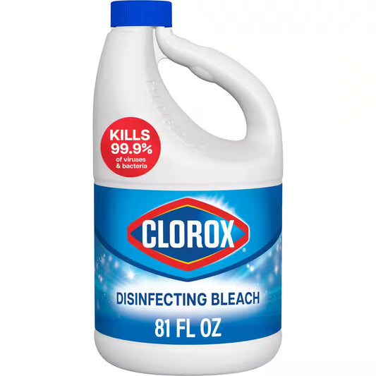 Concentrated Regular Disinfecting Liquid Laundry Bleach, 81 Fl.Oz. 6-Pack