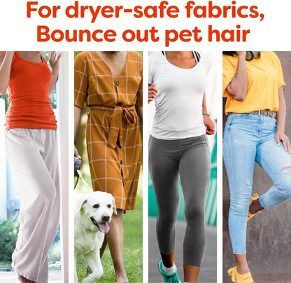 Pet Hair and Lint Guard Fabric Softener Dryer Sheets | Fresh Scent | 3X Pet Hair Fighters | Mega Sheets | 180 Count, Pack of 3