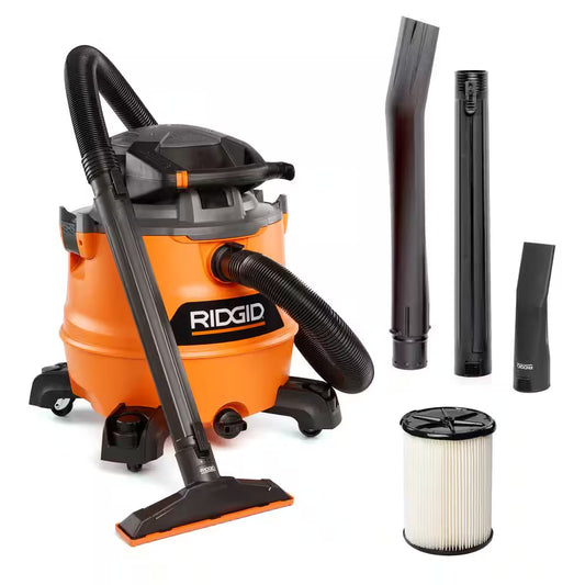 16 Gallon 6.5 Peak HP NXT Shop Vacuum Wet Dry Vac with Detachable Blower, Filter, Locking Hose and Accessories
