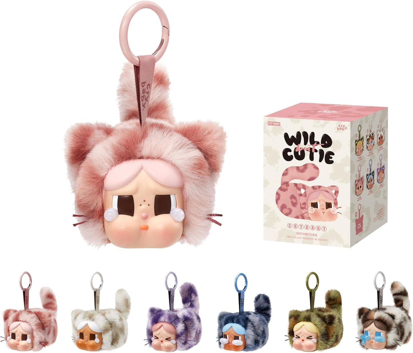 Crybaby Wild but Cutie Series - Vinyl Plush Pendant Blind Box, Random Design Action Figures Collectible Toys Decorations, Holiday Birthday Gifts for Girls and Boys, Whole Set