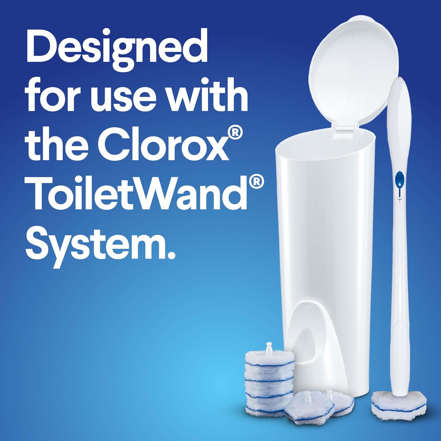 Toiletwand Disinfecting Refills, Disposable Wand Heads, 30 Count (Package May Vary)